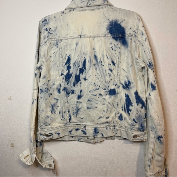 Nwt Free People Tiedye button up jean jacket - Picture 6 of 7